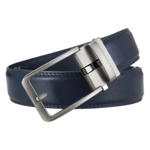 Automatische riem blauw met een grijze gesp (model SY003)
