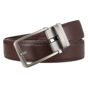 Automatische riem bruin met een grijze gesp (model SY002)