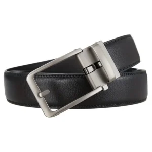Automatische riem zwart met een zwarte gesp (model SY002)