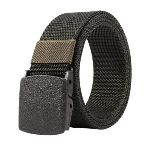Groene Riem met Zwarte Gesp model AY007