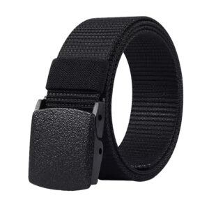 Zwarte Riem met Zwarte Gesp model AY007