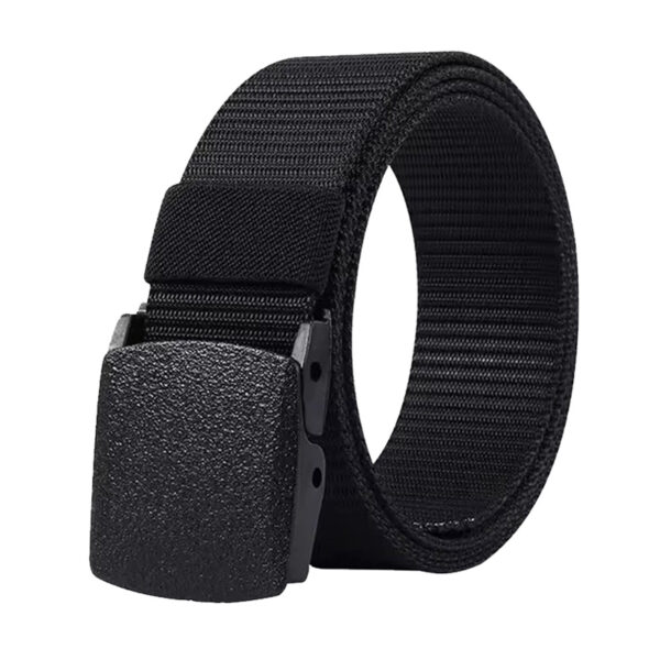 Zwarte Riem met Zwarte Gesp model AY007