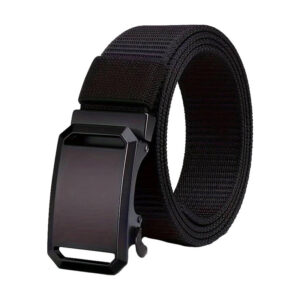 Zwarte Riem met Zwarte Gesp model LY005