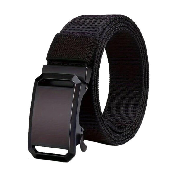 Zwarte Riem met Zwarte Gesp model LY005